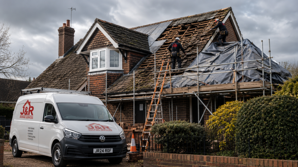 emergency roofing services by j&r roofing weston super mare north somerset